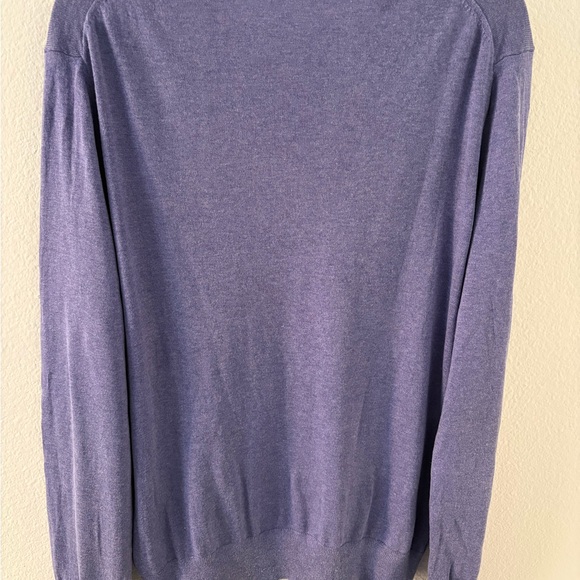 Banana Republic Men's V-Neck 75%Silky Lavender Sweater - Picture 4 of 7
